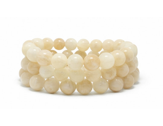 PIERRE DE LUNE 10MM - BRACELET LITHOTHÉRAPIE