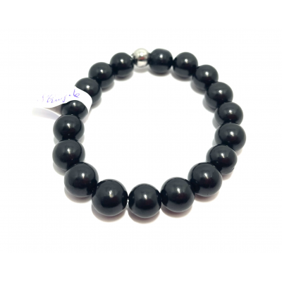 SHUNGITE 10 MM - BRACELET LITHOTHÉRAPIE