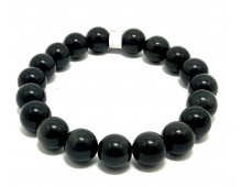 OBSIDIENNE OEIL CÉLESTE 10 MM - BRACELET LITHOTHÉRAPIE