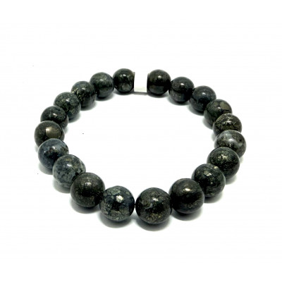MARCASSITE 10 MM - BRACELET LITHOTHÉRAPIE