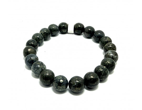 MARCASSITE 10 MM - BRACELET LITHOTHÉRAPIE