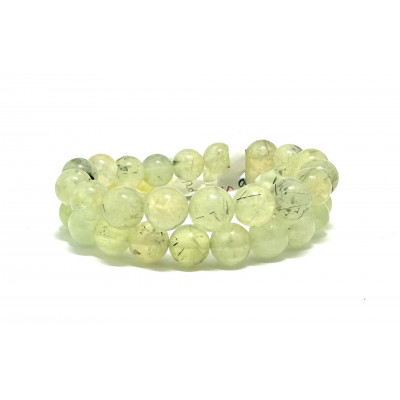 PRÉHNITE 10 MM - BRACELET LITHOTHÉRAPIE