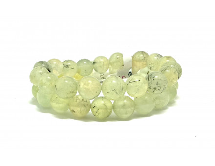 PRÉHNITE 10 MM - BRACELET LITHOTHÉRAPIE