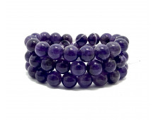 AMÉTHYSTE 10 MM - BRACELET LITHOTHÉRAPIE