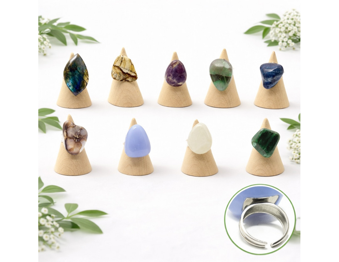 BAGUE RÉGLABLE ARGENT 925 -