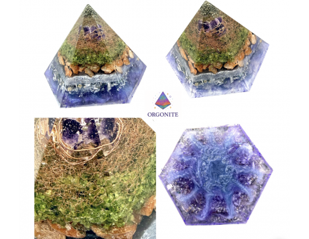 ORGONITE 6 FACES 13 X 10 CM