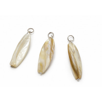 NACRE PENDENTIF ARGENT 925