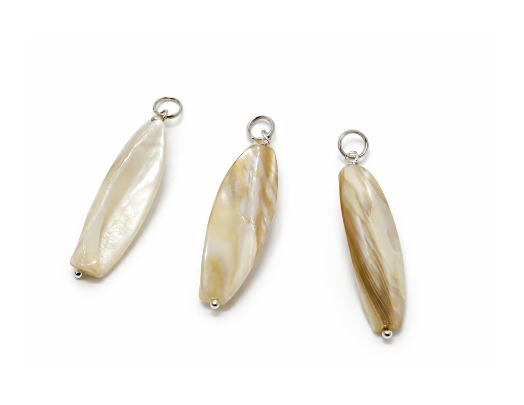 NACRE PENDENTIF ARGENT 925