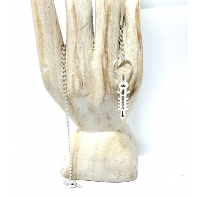 PENDULE  ISIS MINI ARGENTÉ