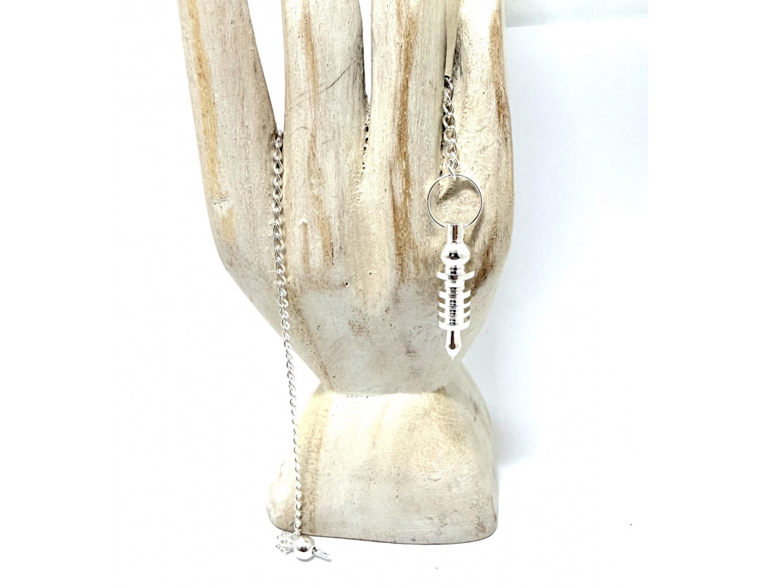 PENDULE  ISIS MINI ARGENTÉ