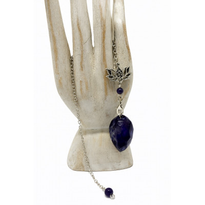 PENDULE POINTE FACETTE LOTUS