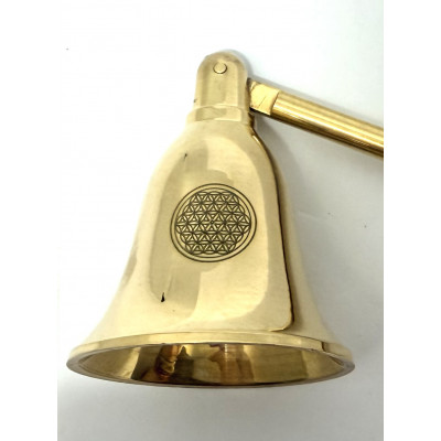 ÉTEIGNOIRE À BOUGIE LAITON ET FLEUR DE VIE