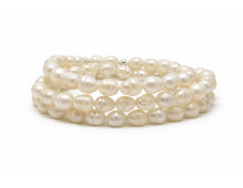 PERLE DE RIVIÈRE IRRÉGULIÈRE  6MM - BRACELET LITHOTHÉRAPIE