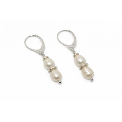 BOUCLE D'OREILLE CRÉATION PERLES EAU DOUCE 2