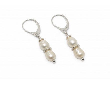 BOUCLE D'OREILLE CRÉATION PERLES EAU DOUCE 2