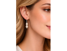 BOUCLE D'OREILLE CRÉATION PERLES EAU DOUCE 2