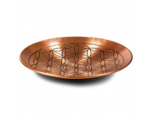 ASSIETTE FLEUR DE VIE EN CUIVRE