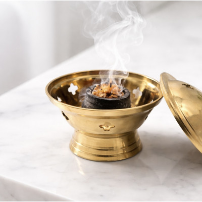 BRULE CHARBON LAITON 10 X 8 CM