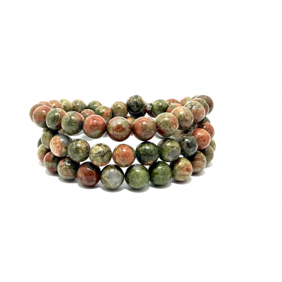 UNAKITE 8MM - BRACELET LITHOTHÉRAPIE