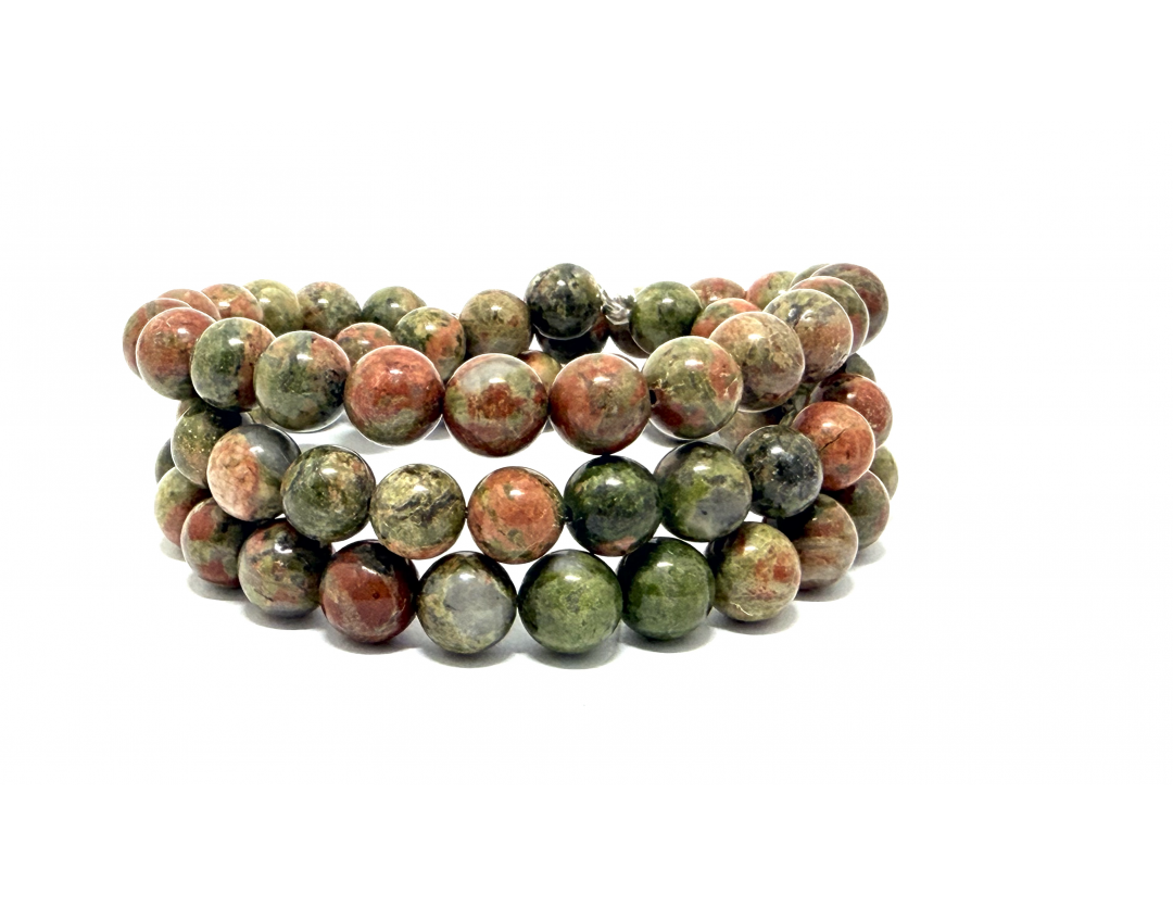 UNAKITE 8MM - BRACELET LITHOTHÉRAPIE