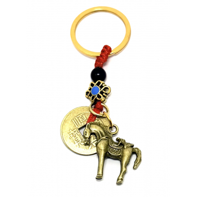 PORTE CLÉ CHEVAL DE FEU