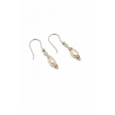 BOUCLE D'OREILLE CRÉATION PERLE EAU DOUCE