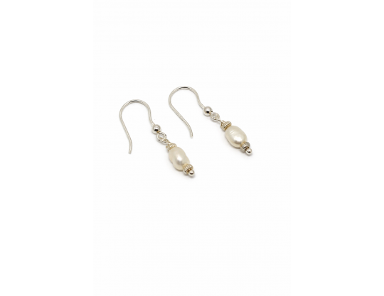 BOUCLE D'OREILLE CRÉATION PERLE EAU DOUCE