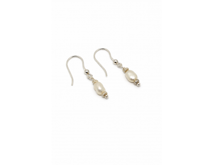 BOUCLE D'OREILLE CRÉATION PERLE EAU DOUCE