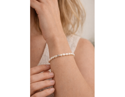 PERLE DE RIVIÈRE IRRÉGULIÈRE 5MM - BRACELET LITHOTHÉRAPIE