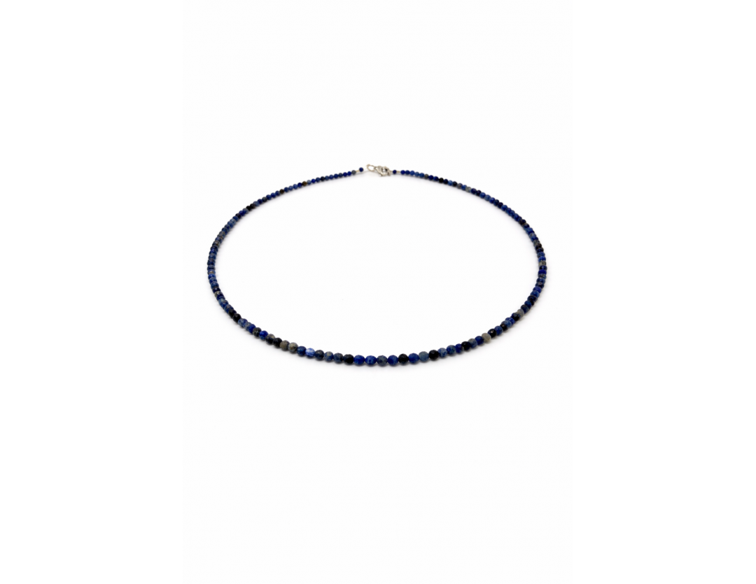 COLLIER SODALITE FACETTE 3 MM