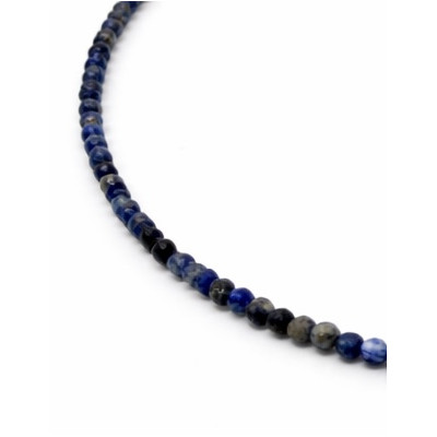 COLLIER SODALITE FACETTE 3 MM