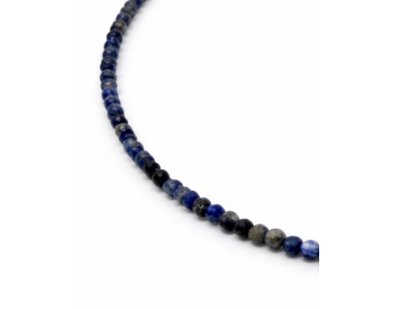 COLLIER SODALITE FACETTE 3 MM