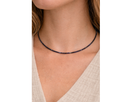 COLLIER SODALITE FACETTE 3 MM