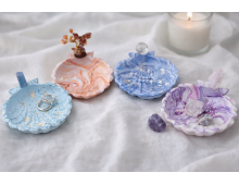 VIDE POCHE COQUILLE ST JACQUES  EN JESMONITE &