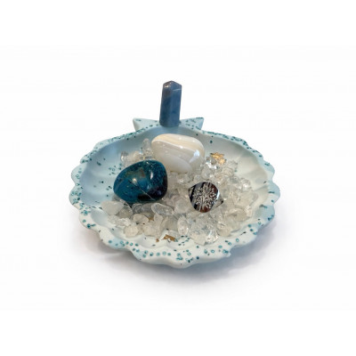 VIDE POCHE COQUILLE ST JACQUES  EN JESMONITE &