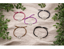 BRACELET SATIN & ARBRE DE VIE EN ARGENT 925