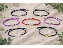 BRACELET ARGENT & SATIN