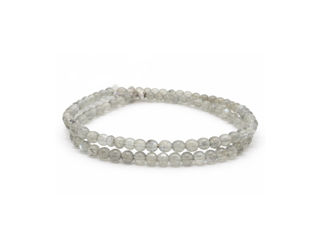 LABRADORITE CLAIRE 4 MM - BRACELET LITHOTHÉRAPIE