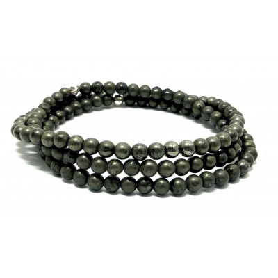 PYRITE 4MM - BRACELET LITHOTHÉRAPIE