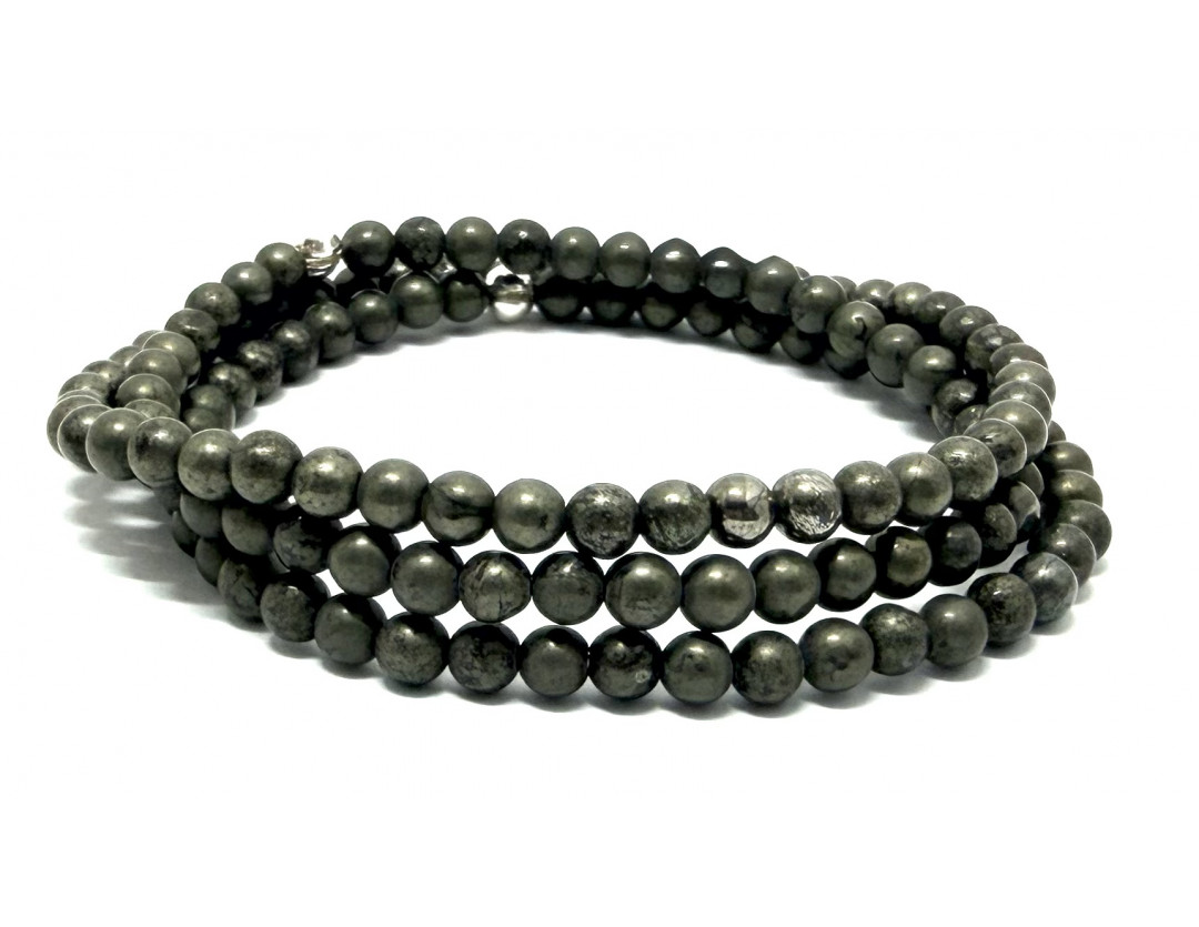 PYRITE 4MM - BRACELET LITHOTHÉRAPIE