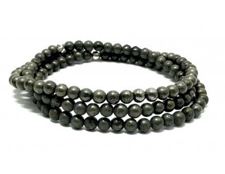 PYRITE 4MM - BRACELET LITHOTHÉRAPIE