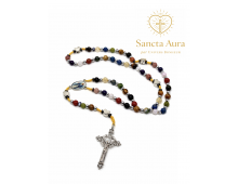 CHAPELET CRÉATION - SANCTA AURA PAR UNIVERS BONHEUR - MULTI-PIERRE 6MM
