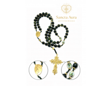 CHAPELET CRÉATION - SANCTA AURA PAR UNIVERS BONHEUR -  AGATE MOUSSE 8MM