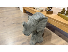 ÉLÉPHANT STATUE PIERRE GRAVÉE - BALI