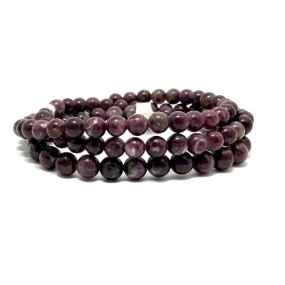 EUDIALYTE 6 MM  - BRACELET LITHOTHÉRAPIE