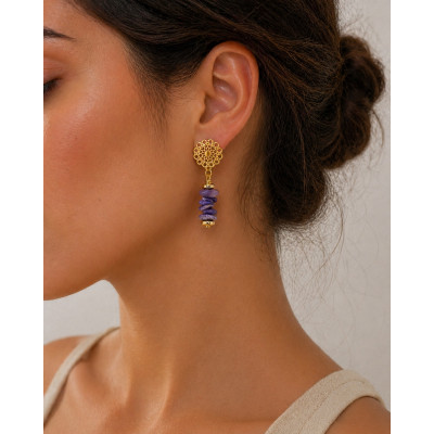 BOUCLE CRÉATION CHAROITE CHIPS