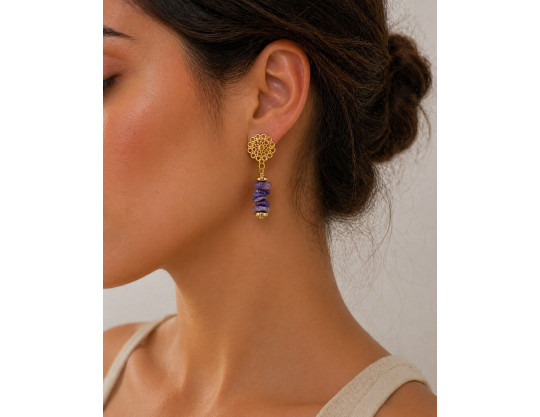 BOUCLE CRÉATION CHAROITE CHIPS