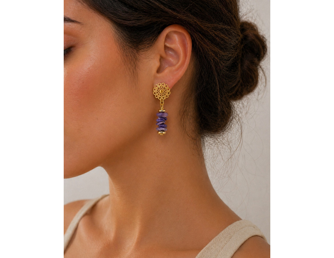 BOUCLE CRÉATION CHAROITE CHIPS