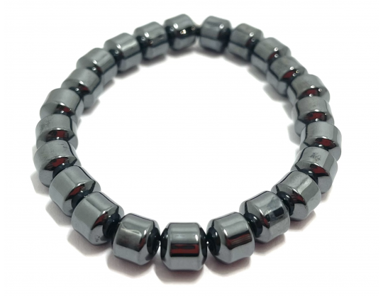 HÉMATITE CYLINDRE 7 CM - BRACELET LITHOTHÉRAPIE