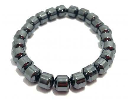 HÉMATITE CYLINDRE 7 CM - BRACELET LITHOTHÉRAPIE